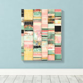 Verschillende vormen Moderne Kleurrijke Verpakte K Canvas Afdruk (Insitu (Houten vloer))