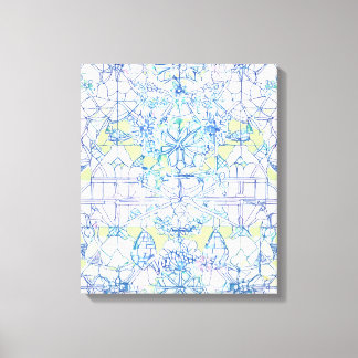 Verschillende vormen Moderne Kleurrijke Verpakte K Canvas Afdruk