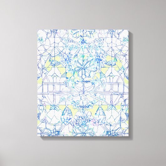 Verschillende vormen Moderne Kleurrijke Verpakte K Canvas Afdruk (Voorkant)