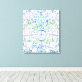 Verschillende vormen Moderne Kleurrijke Verpakte K Canvas Afdruk (Insitu (Houten vloer))