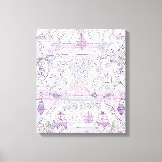 Verschillende vormen Moderne Kleurrijke Verpakte K Canvas Afdruk (Voorkant)