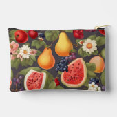 Verschillende vruchten, weelderige bladeren en pra etui (Achterkant)