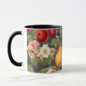 Verschillende vruchten, weelderige bladeren en pra mok (Links)