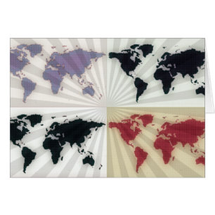 Verschillende wereldkaarten