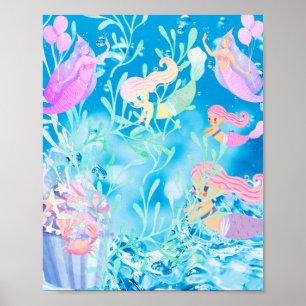 verschillende zeemeermin poster