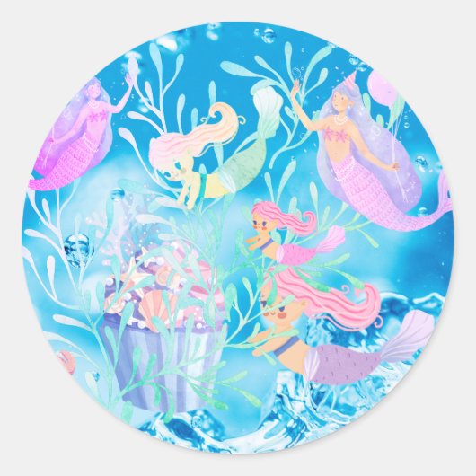 verschillende zeemeerminnende stickers (Voorkant)