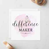 Verschillenmaker Notitiekaartje (Voorkant / Achterkant in situ)