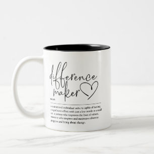 Verschillenmaker Tweekleurige Koffiemok