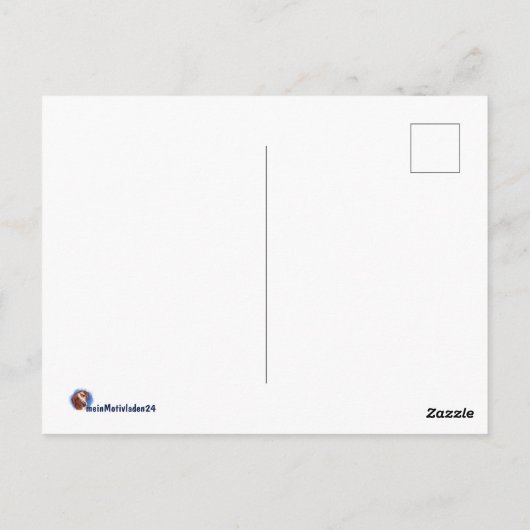 Verschneite Landschaft - Haus am Waldrand | Briefkaart (Achterkant)