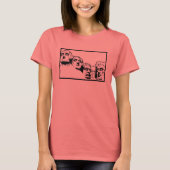 Verschokkend Mt. Rushmore T-shirt (Voorkant)