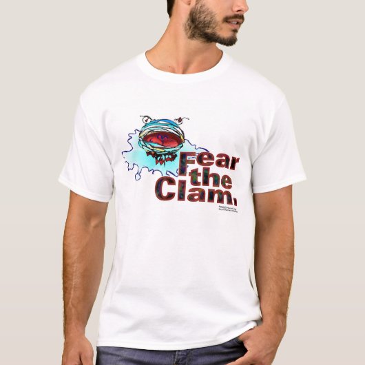 Verschrik de Clam T-shirt (Voorkant)