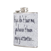 Verschrik me balk | Fun Cocky Gamer Funny Quote Hu Heupfles (Links)