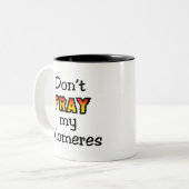 Verschrik mijn telomeren niet tweekleurige koffiemok (Voorkant links)