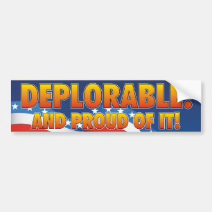 Verschrikkelijk en trots! bumpersticker