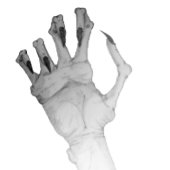 Verschrikkelijk gruwelijke, verdoofde monsterhande legpuzzel