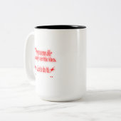 Verschrikkelijk idee tweekleurige koffiemok (Voorkant links)