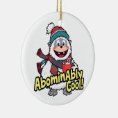 Verschrikkelijk koel Winter Yeti Design Keramisch Ornament (Rechts)