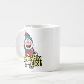 Verschrikkelijk koel Winter Yeti Design Koffiemok (Voorkant links)