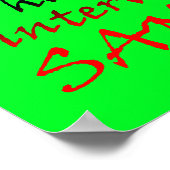 Verschrikkelijk met tussenpozen van Sanity Funny P Poster (Hoek)