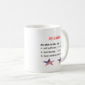 Verschrikkelijk, mijn definitie koffiemok (Voorkant rechts)