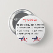 Verschrikkelijk, mijn definitie ronde button 5,7 cm (Voorkant /achterkant)