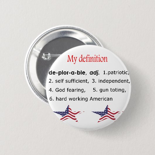 Verschrikkelijk, mijn definitie ronde button 5,7 cm (Voorkant /achterkant)