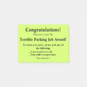 Verschrikkelijk Parking Post-it Post-it® Notes (Voorkant)