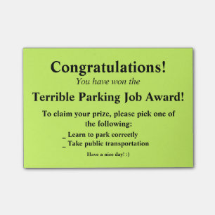 Verschrikkelijk Parking Post-it Post-it® Notes