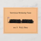 Verschrikkelijk schrijfbonnetje briefkaart (Voorkant)