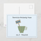 Verschrikkelijk schrijfbonnetje briefkaart (Voorkant / Achterkant)