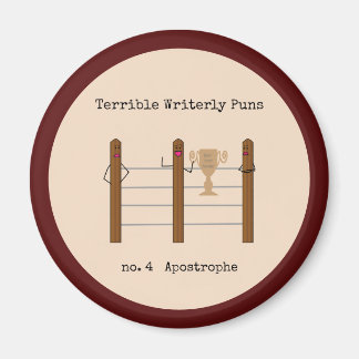 Verschrikkelijk schrijfbonnetje magneet