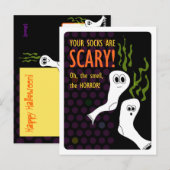 Verschrikkelijk Smelly Halloween Socks Briefkaart (Voorkant / Achterkant)