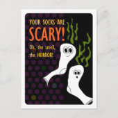 Verschrikkelijk Smelly Halloween Socks Briefkaart (Voorkant)