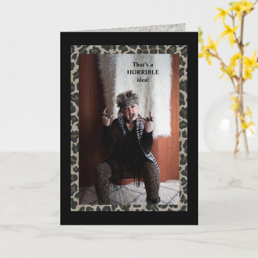Verschrikkelijk verschrikkelijk idee. Kaart (Gele Bloem)