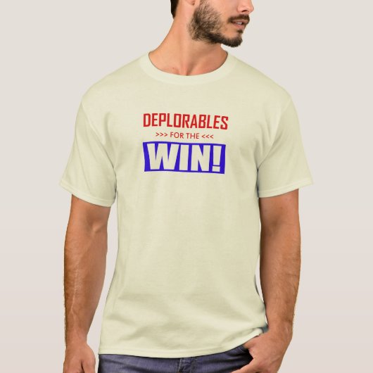 Verschrikkelijk voor de Win! T-shirt (Voorkant)