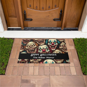 Verschrikkelijke Clowns Halloween Deurmat