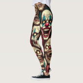 Verschrikkelijke Clowns Halloween Leggings (Links)