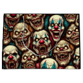 Verschrikkelijke Clowns Halloween Party Groot Cadeauzakje (Voorkant)