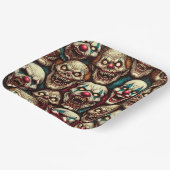 Verschrikkelijke Clowns Halloween Party Papieren Bordje (Gebogen)