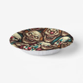 Verschrikkelijke Clowns Halloween Party Papieren Kommen (Gebogen)