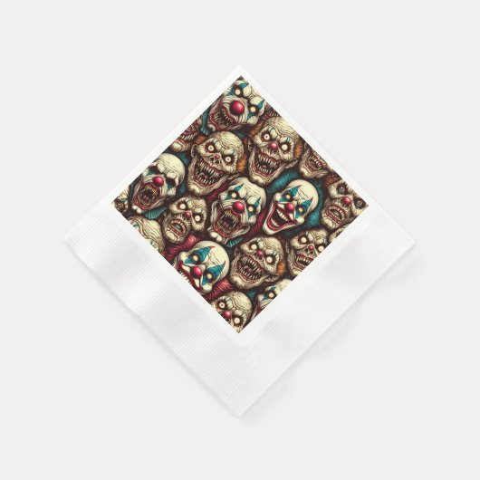 Verschrikkelijke Clowns Halloween Party Servet (Hoek)