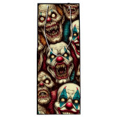 Verschrikkelijke Clowns Halloween Party Wijn Cadeautas (Achterkant)