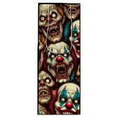 Verschrikkelijke Clowns Halloween Party Wijn Cadeautas (Voorkant)