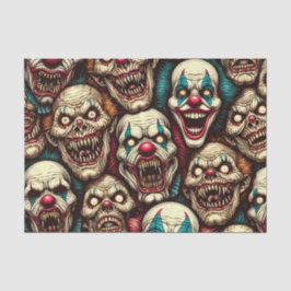 Verschrikkelijke Clowns Halloween Tissuepapier