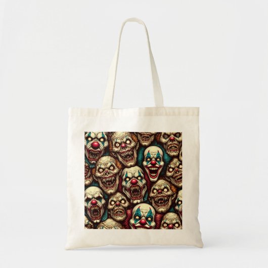 Verschrikkelijke Clowns Halloween Tote Bag (Voorkant)