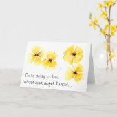 Verschrikkelijke haarsnelkaart kaart (Gele Bloem)