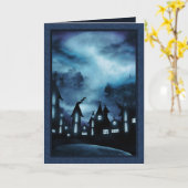 Verschrikkelijke Halloween avond Kaart (Gele Bloem)