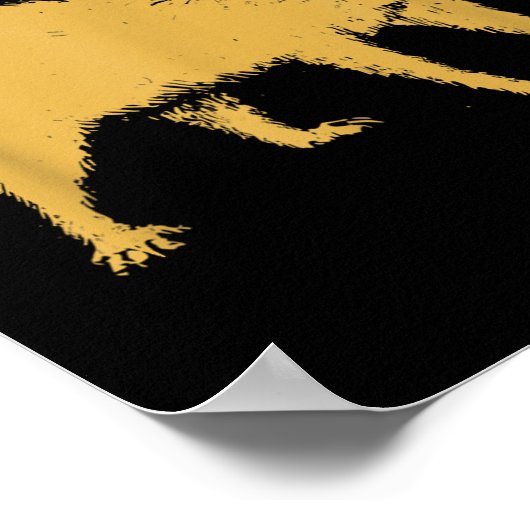 Verschrikkelijke Japanse kat Poster (Hoek)