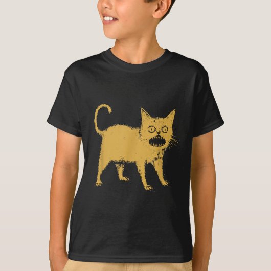 Verschrikkelijke Japanse kat T-shirt (Voorkant)
