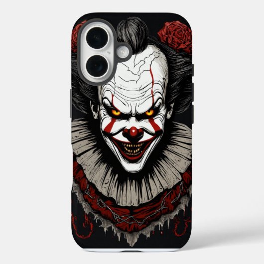 Verschrikkelijke Joker iPhone Case - Angstaanjagen (Achterkant)
